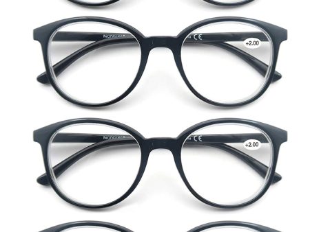 Pack de 4 Gafas de Lectura para Hombres y Mujeres - Ligeras y Cómodas Embalaje Deteriorado Hot on Sale