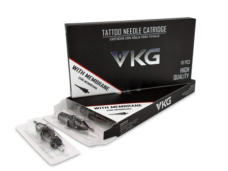 Cartuchos estériles y desechables para tatuajes VKG USA - 9 ROUND LINER (0.30mm) - Caja 10ud Embalaje Deteriorado (Cad: 30 11 2026) Online Sale