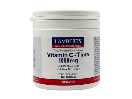 Lamberts Vitamina C 1000 mg - Sabor Frutas del Bosque, 180 Tabletas Embalaje Deteriorado Fashion