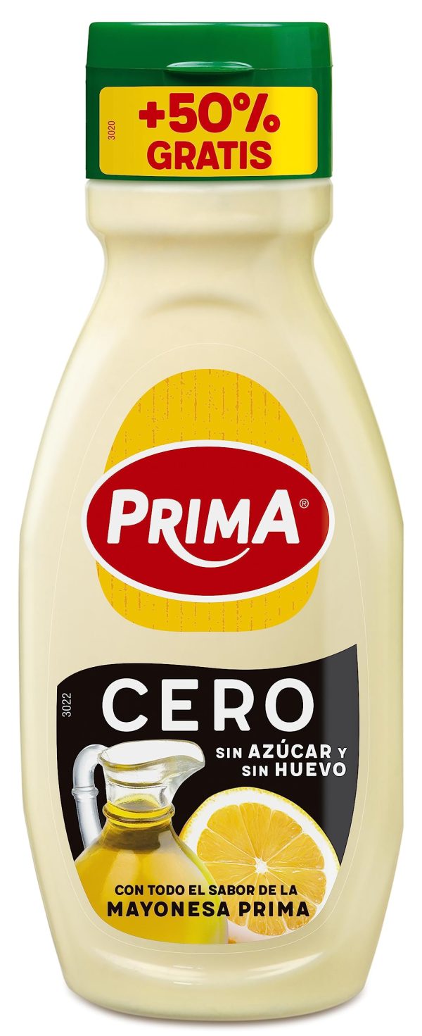 Prima Mayonesa Vegana sin Huevo ni Azúcar - 395ml Totales Embalaje Deteriorado (Cad: 31 03 2025) on Sale