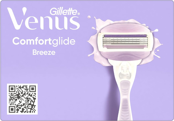 (Faltan 4 recambios, Incluye 1 Mango y 2 recambios) Maquinilla de mujer Gillette Venus Comfortglide Breeze Embalaje Deteriorado Discount