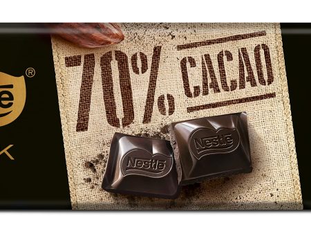 Tableta de Chocolate Negro NESTLÉ 70% Cacao 250g Embalaje Deteriorado For Cheap