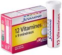 Juvamina - 12 vitaminas y 9 minerales - ayuda a reducir la fatiga - 30 tabletas efervescentes Embalaje Deteriorado (Cad: 31 07 2026) Discount